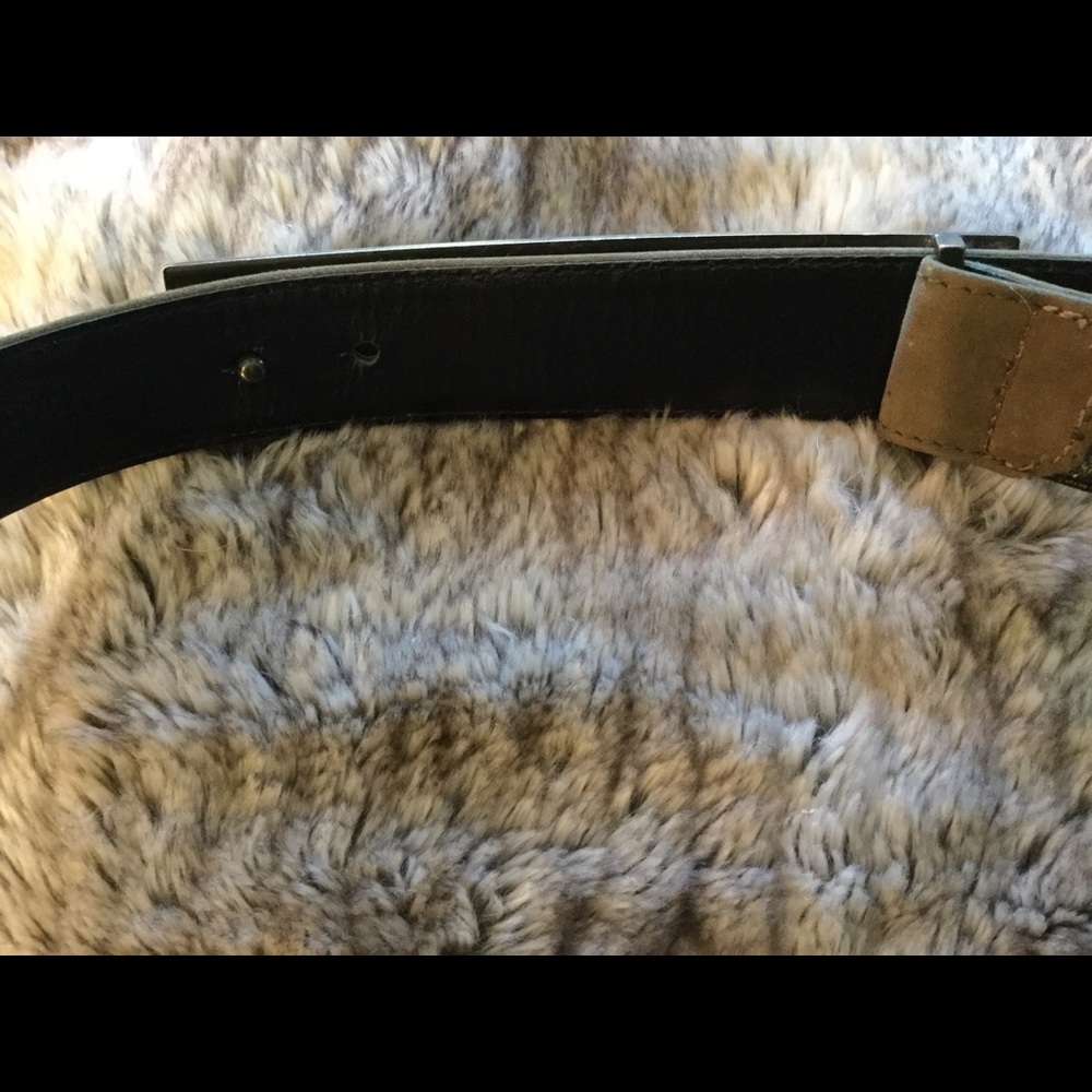 Vintage Escada Suede Olive Green Belt - Picture 5 of 7